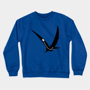 Music loving Pterodactyl Crewneck Sweatshirt